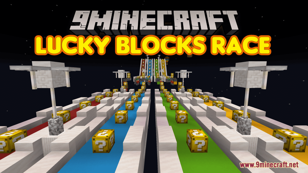 Lucky Blocks Race Map (1.20.2, 1.19.4) - Lucky Block Frenzy